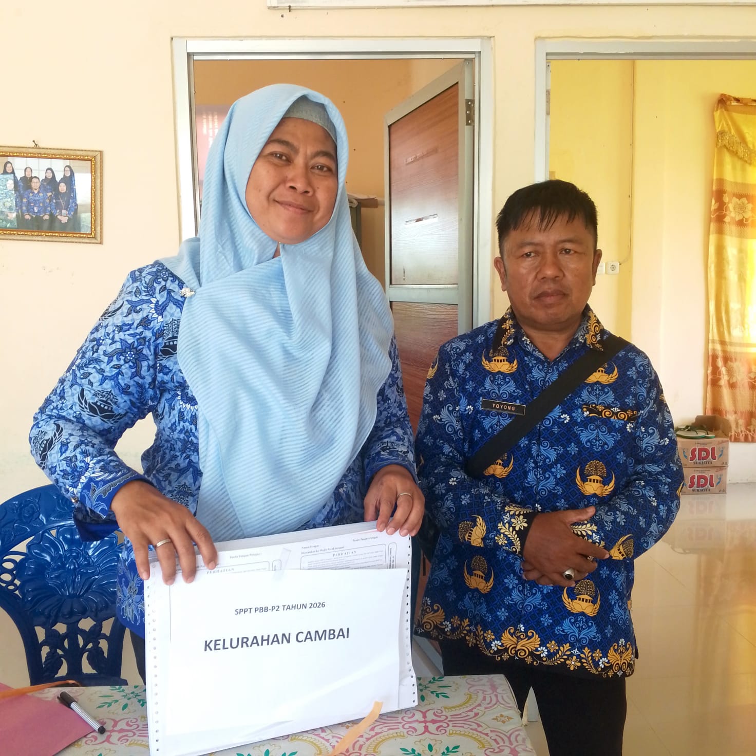 Penyampaian SPPT PBB Wilayah Kecamatan Cambai